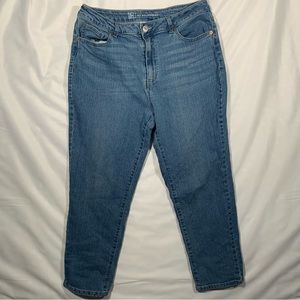WOMENS NO BOUNDARIES STRAIGHT SLIM‎ JEANS BLUE MED WASH STRETCHY SIZE 13 JUNIORS